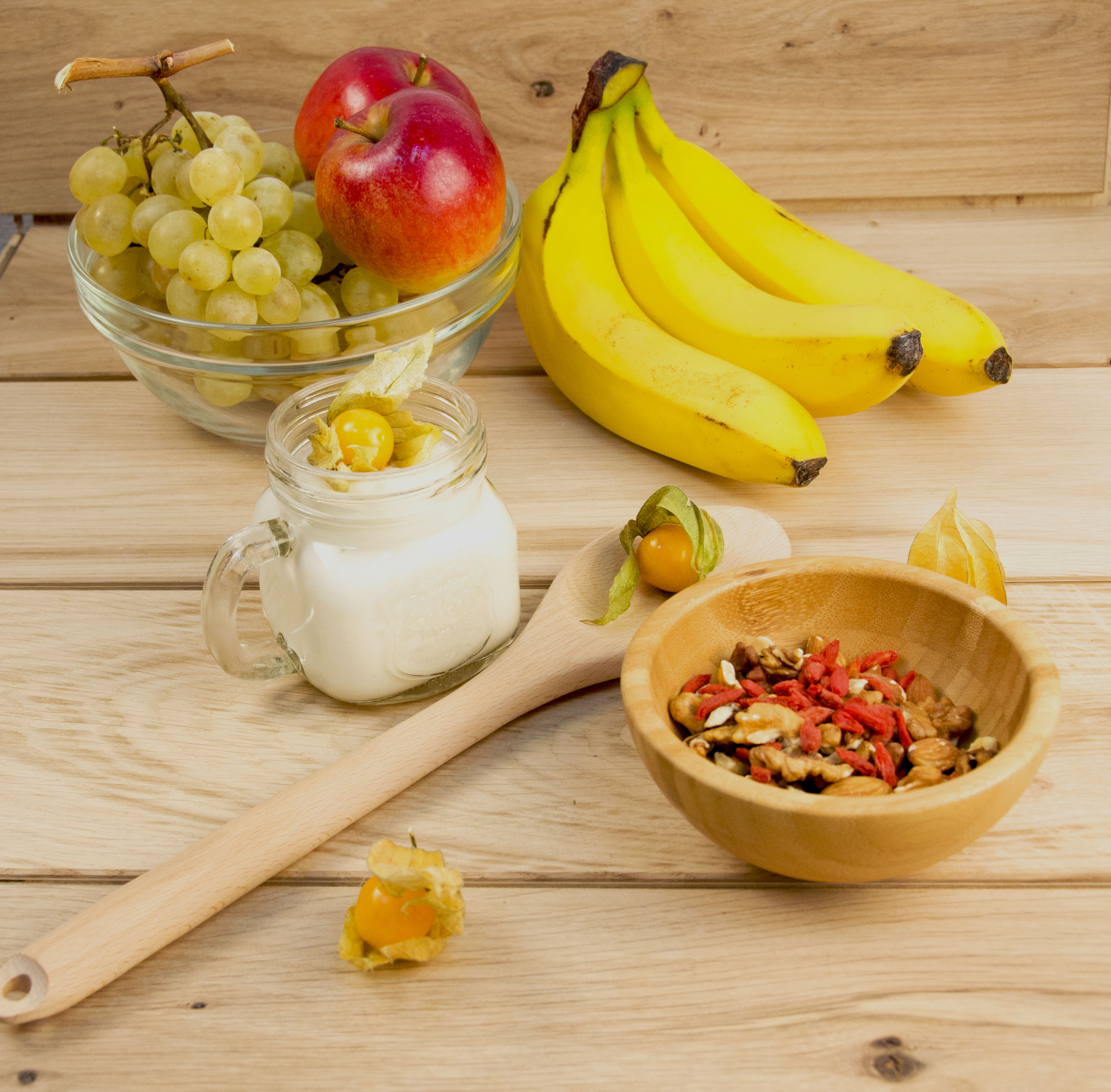 Pulpa de fruta en desayuno